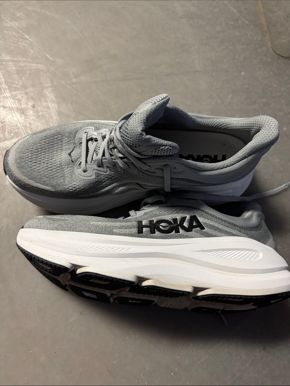 HOKA M BONDI 9 Running Shoes - Gray